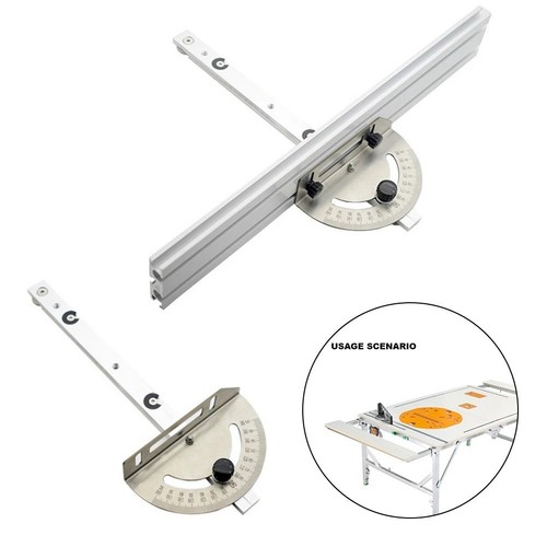 Silver miter gauge woodworking - silver,