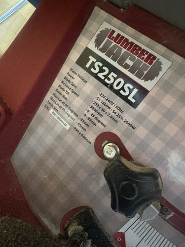 Lumberjack ts250sl 250mm - lumberjack,